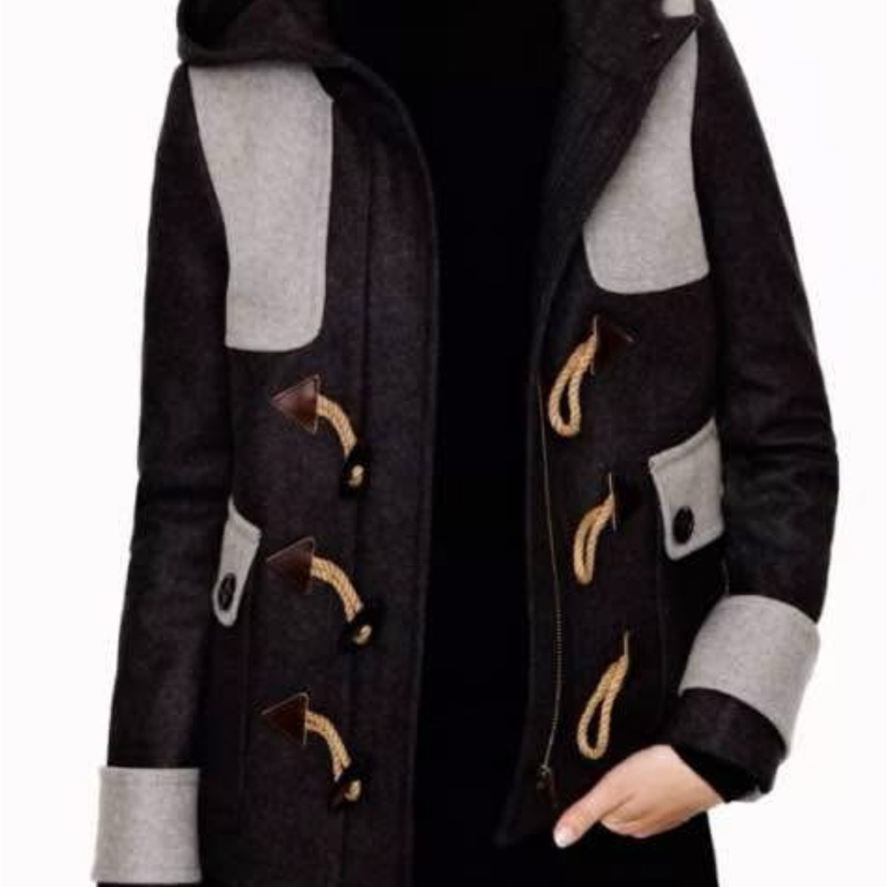 J Crew Toggle coat wool